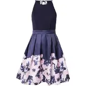 Vila Cocktailjurk 'VICLARA' indigo / poederroze