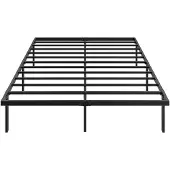 HOMCOM Bed Frame-Metall-Schwarz