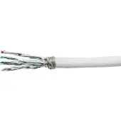 Sans marque S/FTP CAT7 soepel 50M 100% koper wit (netwerkkabel op rol) - Netwerkkabel - Computerkabel - Kabel