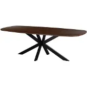 Giga Meubel Eettafel Jaimy Walnoot Deens Ovaal 200cm