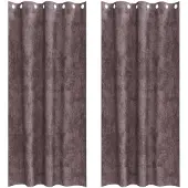 vidaXL Velvet Gordijnen 2 st Bruin 260 x 140 cm Fluweel