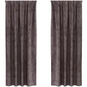vidaXL Velvet Gordijnen 2 st Bruin 225 x 140 cm Fluweel