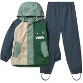 Liewood - Kid's Pedia Rainwear Set - Regenset 128, blauw