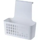 Excellent houseware Witte plastic deurmand 23,5x10x24 cm