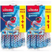 Vileda 2x Super Mocio 3-action Navulling 2 Stuks