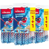 Vileda 3x Super Mocio 3-action Navulling 2 Stuks