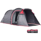 Outsunny Campingzelt Polyester, PE Dunkelgrau