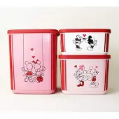 Tupperware cubix bewaardoos (set van 3) Mickey & Minnie