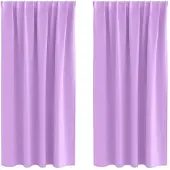 vidaXL Blackout Gordijnen met Ringen 2 st Paars 175 x 140 cm Polyester
