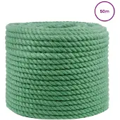 vidaXL Jute Touw 12 mm Groen 100% Tossa jute