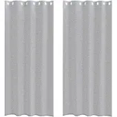 vidaXL Voile Gordijn 2 st Donkergrijs 260 x 140 cm Polyester