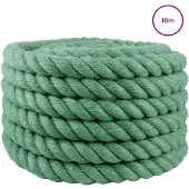 vidaXL Jute Touw 40 mm Groen 100% Tossa jute