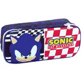 Giovas Sonic the Hedgehog, klassieke etui met twee vakken, 26 cm