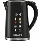 Kraft Waterkoker met Temperatuurregeling - 1,7 Liter - LED Touch - Zwart - 2200W