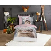 Muller Textil kinderdekbedovertrek Patt flanel - 100% katoen - 140 x 220 cm
