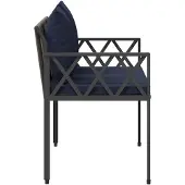 vidaXL Buitenbanken 2 -Seater 116 x 56 x 75 cm poly rattan