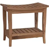 vidaXL Badkamer Zijtafel Naturel 50 x 35 x 45 cm Massief Teakhout