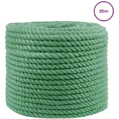 vidaXL Jute Touw 12 mm Groen 100% Tossa jute