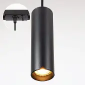 LumenXL Zwarte tube hanglamp Simon voor 1-fase railverlichting