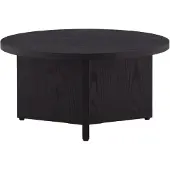 QUVIO Salontafel - Zwart Hout - Scandinavisch Design