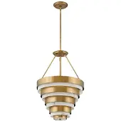 HINKLEY LED Hanglamp Echelon | 4X E14 Max 40W | Dimbaar | Heritage Brass