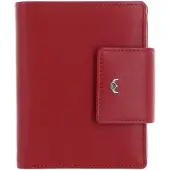 Golden Head Leer portemonnee Dublin RFID Protect Kombischeintasche mit Riegel 1238 Rot rood