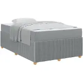 vidaXL Bedframe Lichtgrijs 120 x 200 cm Stof