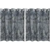 vidaXL Velvet Gordijnen 2 st Zilvergrijs 140 x 140 cm Fluweel