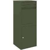 vidaXL Pakket Inwerpkoker met opslag Olijfgroen 41 x 38 x 103 cm Staal