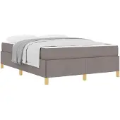 vidaXL Bedframe Taupe 140 x 200 cm Stof