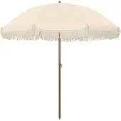 vidaXL Strandparasol 205 x 205 x 210 cm Polyester en Staal Rond