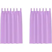 vidaXL Blackout Gordijnen met Ringen 2 st Paars 175 x 140 cm Polyester