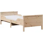 vidaXL Bedframe met uittrekbaar matras Bruin 80 x 200 cm