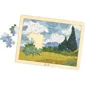 Hape Van Gogh Cypresses Puzzle 49 Pieces Veelkleurig Kinderen