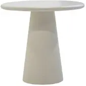 Giga Meubel Eettafel Brunn - Rond Beige Eco Composiet - 80cm