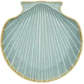 Madam Stoltz ontbijtbord schelp blauw (Ø23 cm)