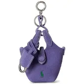 Ralph Lauren Polo Play taslabel van leer, 9,5 cm paars