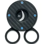 Fox knives Circle Cigar Cutter 743-3KT, PVD Sandvik 12C27, Twirl Fatcarbon, sigaarknipper
