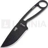 ESEE Izula Black IZULA-B nekmes met zwarte schede + riemclip