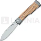 Fox knives Gunstock FX-558 OL Satin Böhler M390, Olive Wood, slipjoint zakmes