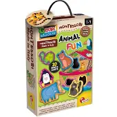 Lisciani montessori baby wood animal fun