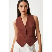 Happiness İstanbul Crop Knop Vest