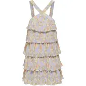ONLY Zomerjurk 'ONLBelna' crème / kiwi / sering / abrikoos
