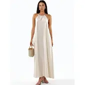 Hiccups for Kids Linnenmix Halternek Maxi-jurk