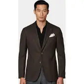 Bos Bright Blue Colbert mylo jersey jacket drop 8 253038my69bo/870 dark brown