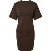 Pieces Pcalli Midi-jurk Dames Bruin L