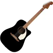 Fender California Standard Redondo CE Electroacoustic Guitar Spruce Top Black