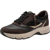 Tamaris Sneakers laag beige / chocoladebruin / zwart