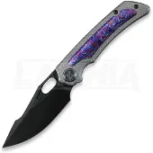 Kunwu Knives Jericho - DLC - Titanium vouwmes, Honeydew Texture + Timascus Inlay