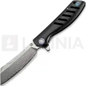 Artisan Cutlery Tomahawk Framelock Damascus Small vouwmes, zwart